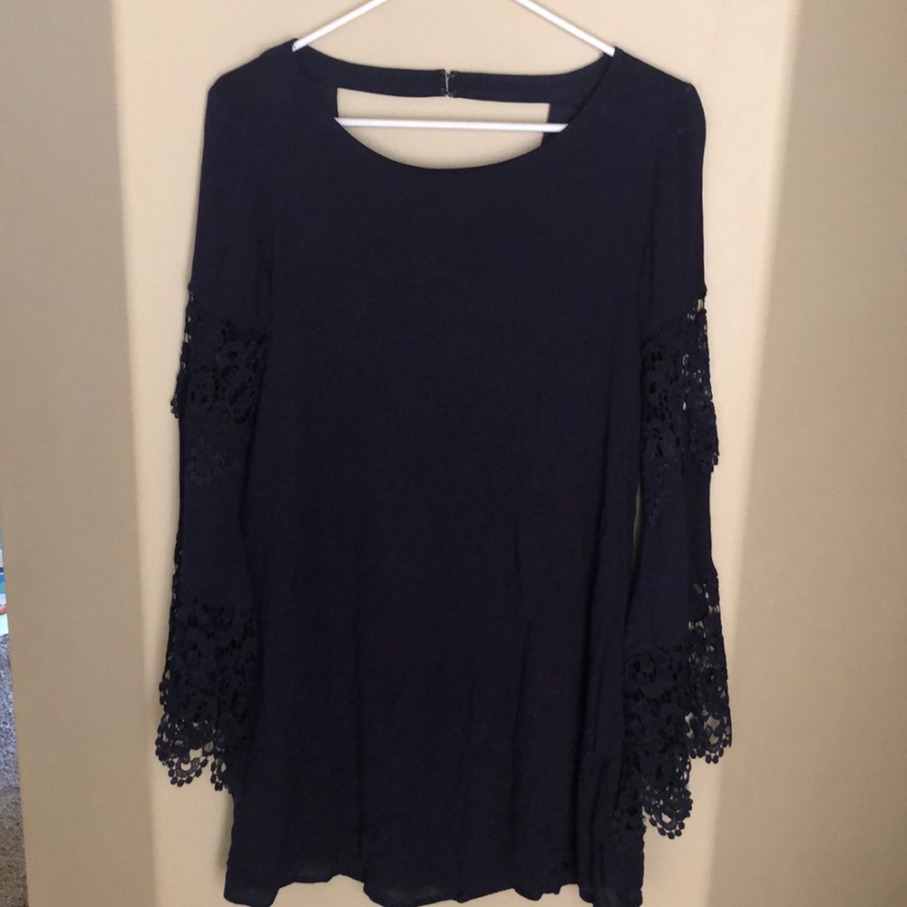 Alter’d State Crochet Bell Sleeve Dress